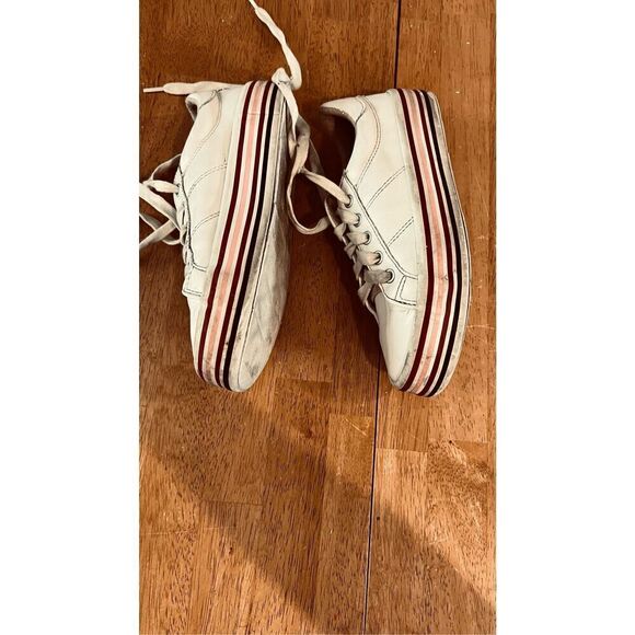 Zara White Platform Sneakers Kids Size 1.5 - Picture 6 of 12